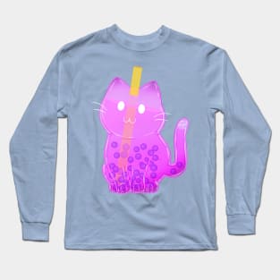 Lychee Boba Cat KitTea Long Sleeve T-Shirt